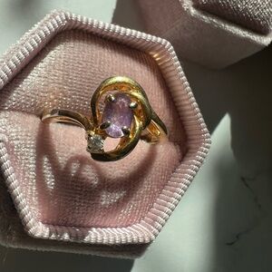 Elegant Vintage stamped Ring size 9.25ish